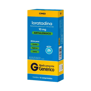 Loratadina 10mg Comprimido - Caixa com 12 Comprimidos - 7896523227573